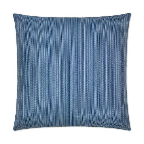 Luxury Outdoor Pillow - 22" x 22" - Jinga-blue; Sunbrella, or equivalent, fabric with fiber fill