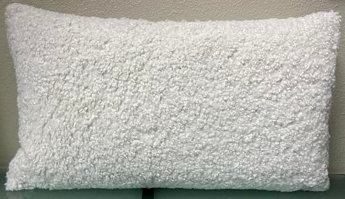 Luxury Lumbar Pillow - 24" x 14" -  Poodle Cloud; Poodle like hair fiber, very soft to the touch.