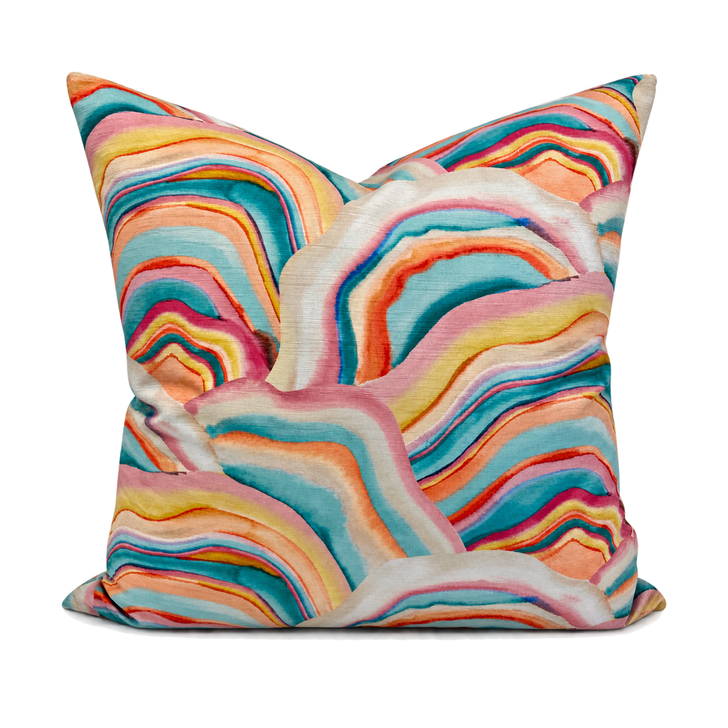 Canyon Glow – 24" × 24" Luxury Square Pillow