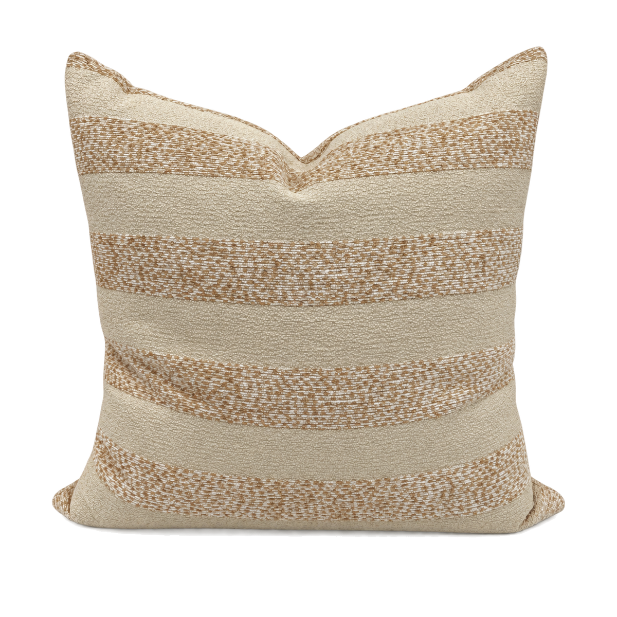 Country Linen Stripe – 24" x 24" Luxury Square Pillow
