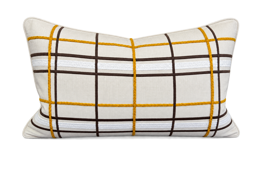 Desert Deco – 24" × 14" Luxury Lumbar Pillow