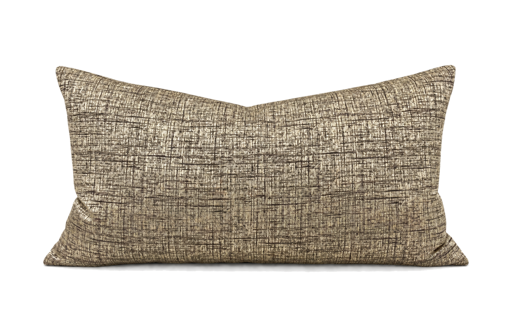 Festive Gold – 24" × 14" Luxury Lumbar Pillow