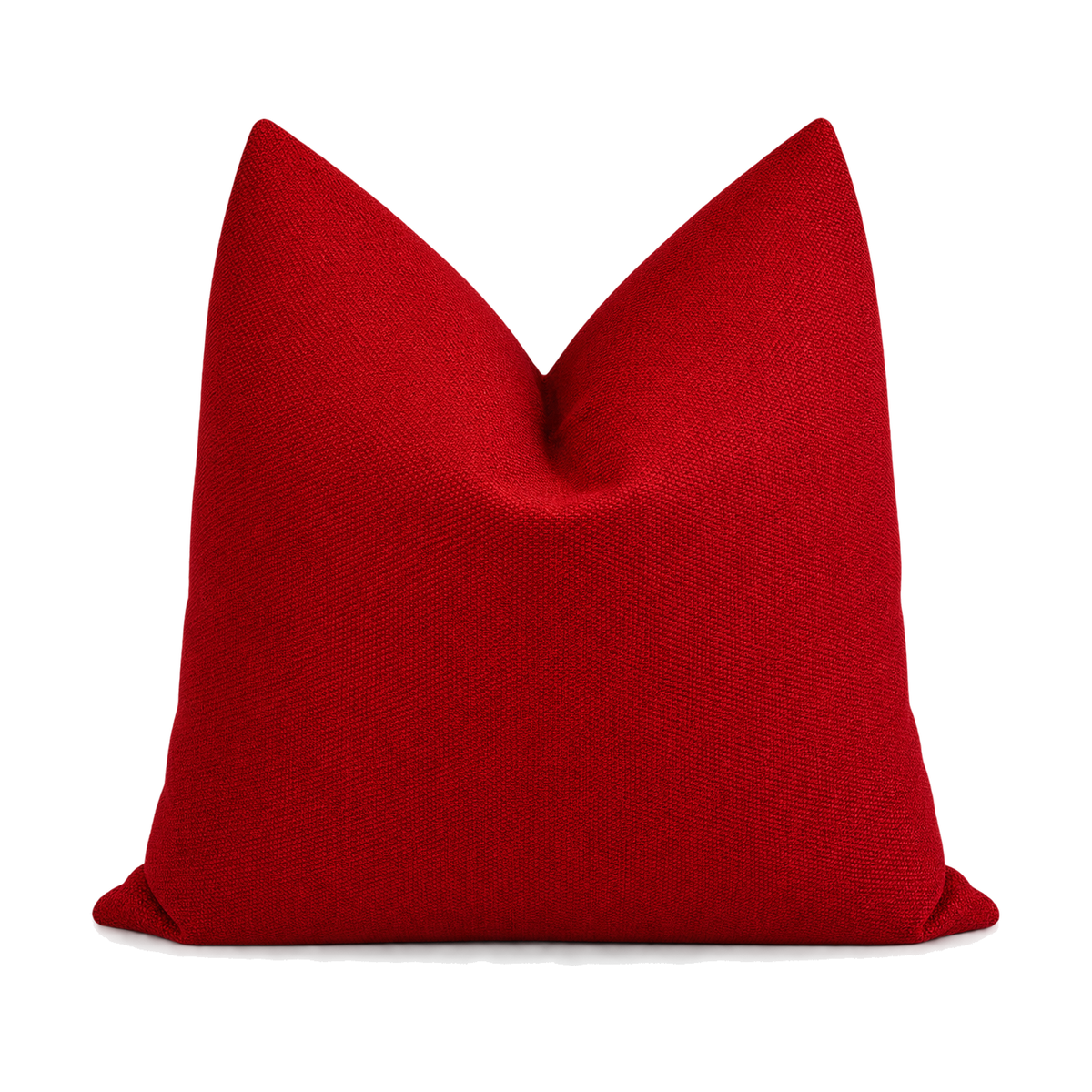 Fire Engine Red – 24" × 24" Luxury Square Pillow