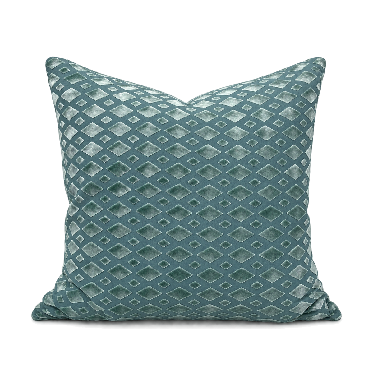 Bassey Seafoam – 24" × 24" Luxury Square Pillow