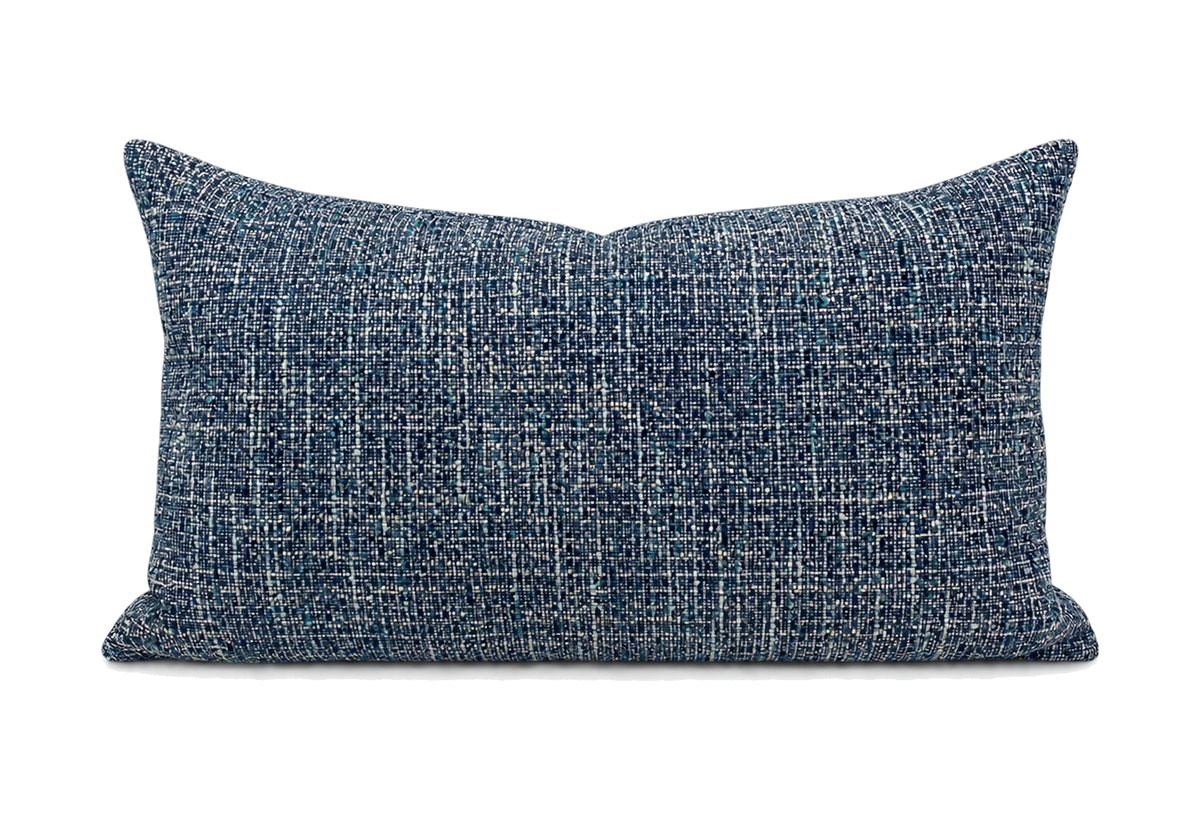 Kensington Sapphire  – 24" × 14" Luxury Lumbar Pillow