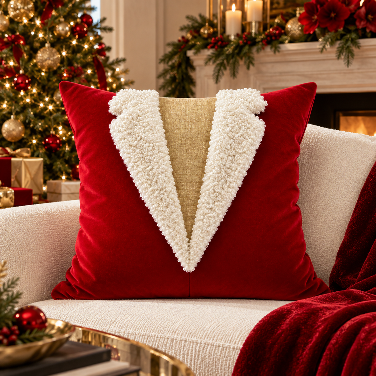 Saint Nicholas #2 – 22" × 22" Luxury Tailored Pillow