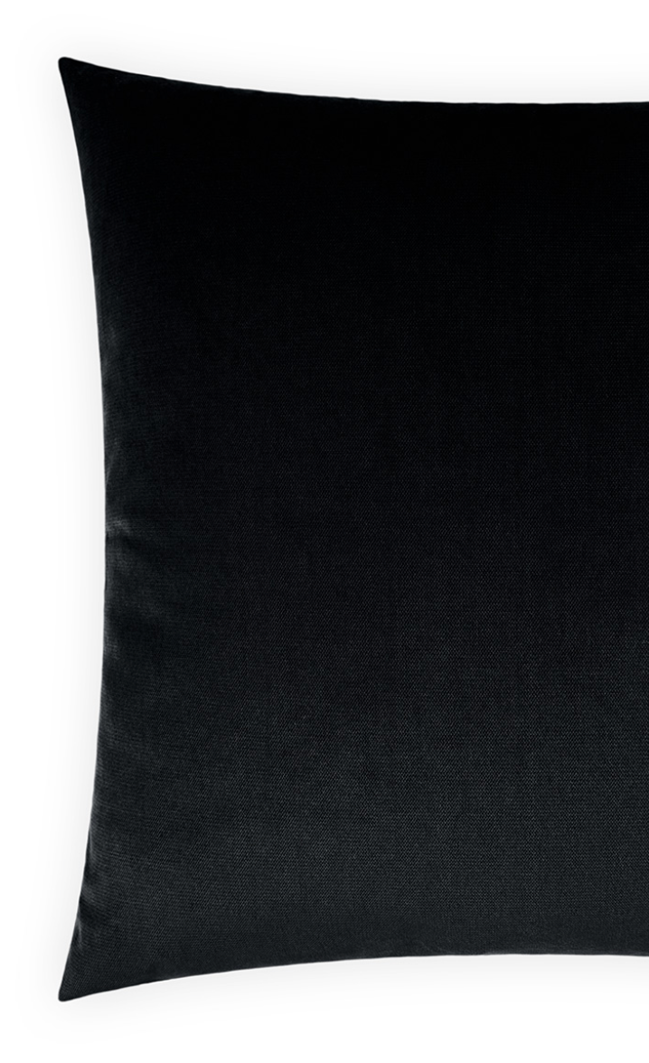 Luxury Pillow - 24” x 24”- Belvedere Black