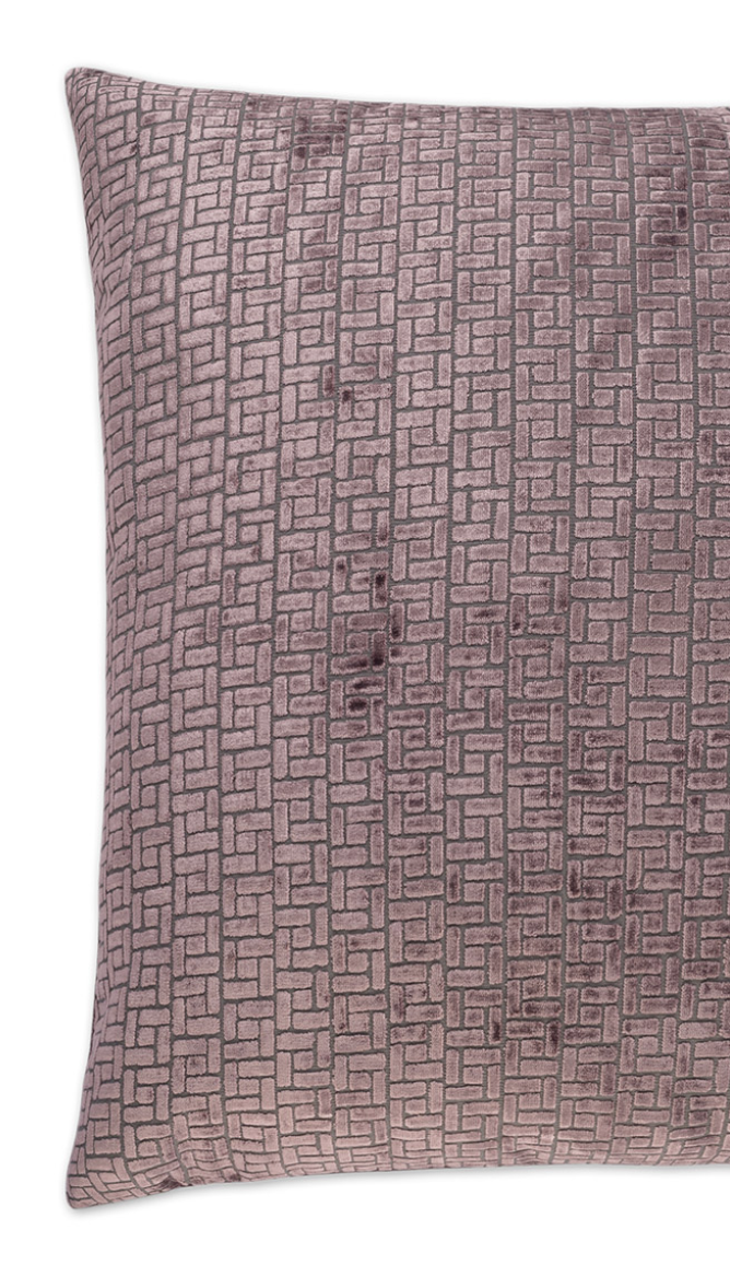 Luxury Pillow - 24" x 24" - Jenga Plum