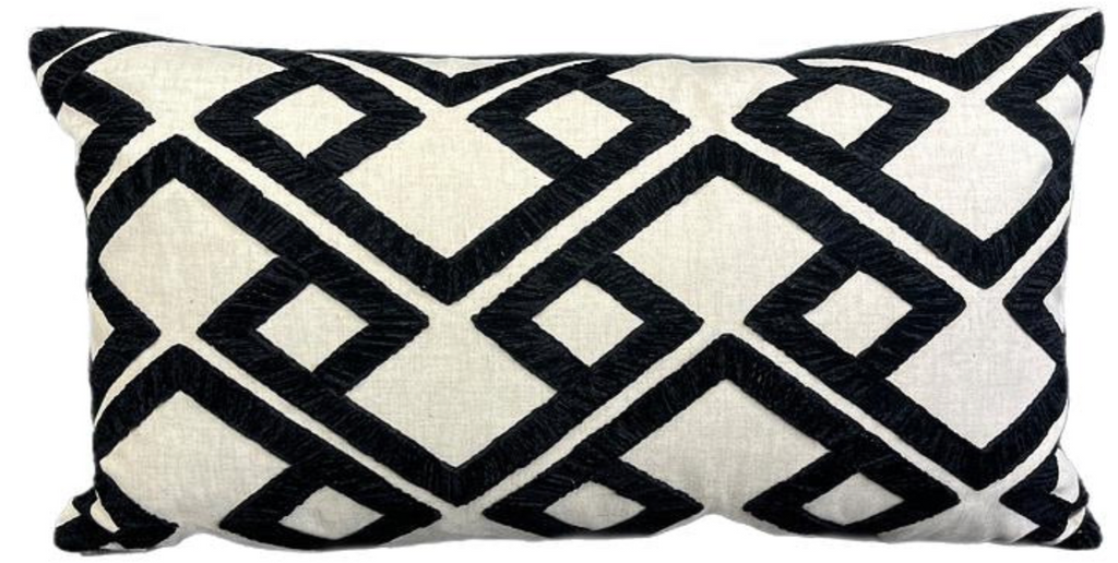 Luxury Lumbar Pillow – 24" × 14" – Accolade Onyx