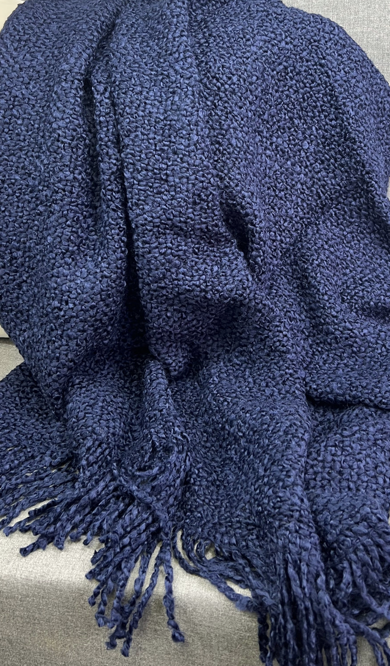 Luxury Knit Throw – 40" × 70" – Campbell Midnight; Bulky Knit Throw