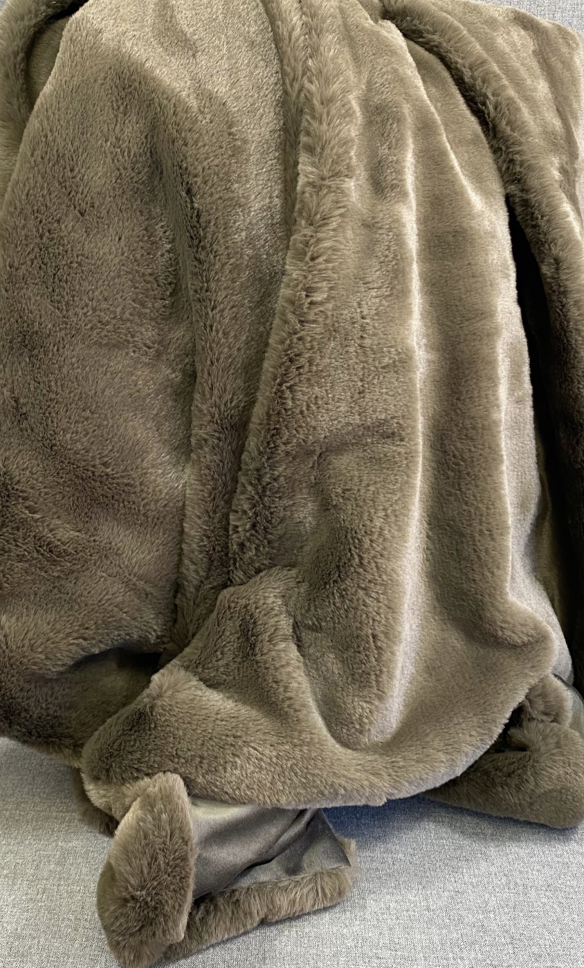 Luxury Throw – 52" × 62" – Furocious Grey Brown Throw