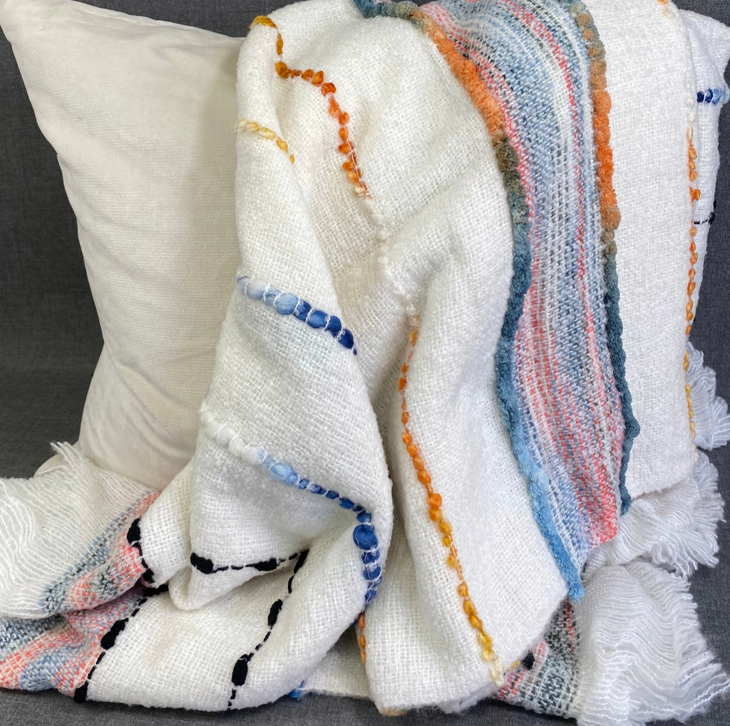 Luxury Throw – 50" × 60" – Chunky Woven Multi