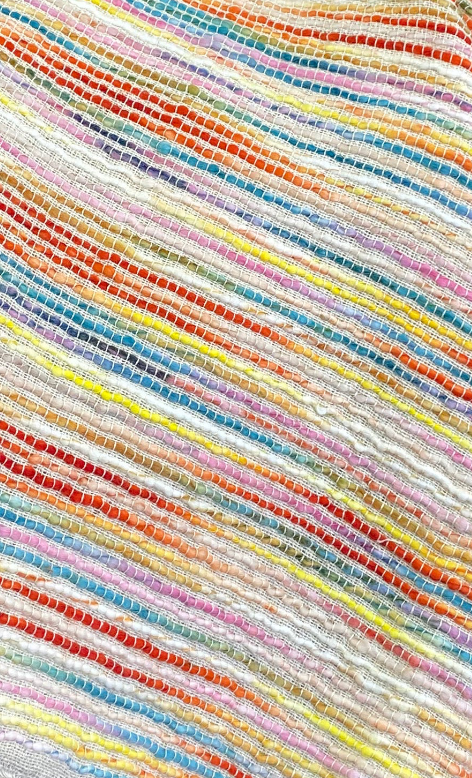 Luxury Throw – 50" × 60" – Radiant Rainbow Stripe Multi