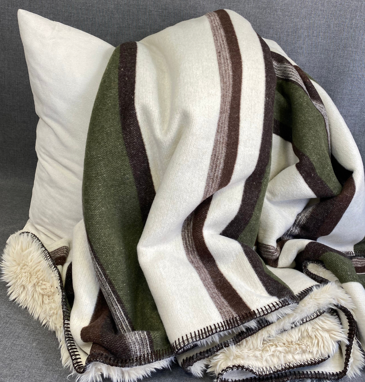 Luxury Throw – 60" × 72" – Premier Sage Valley