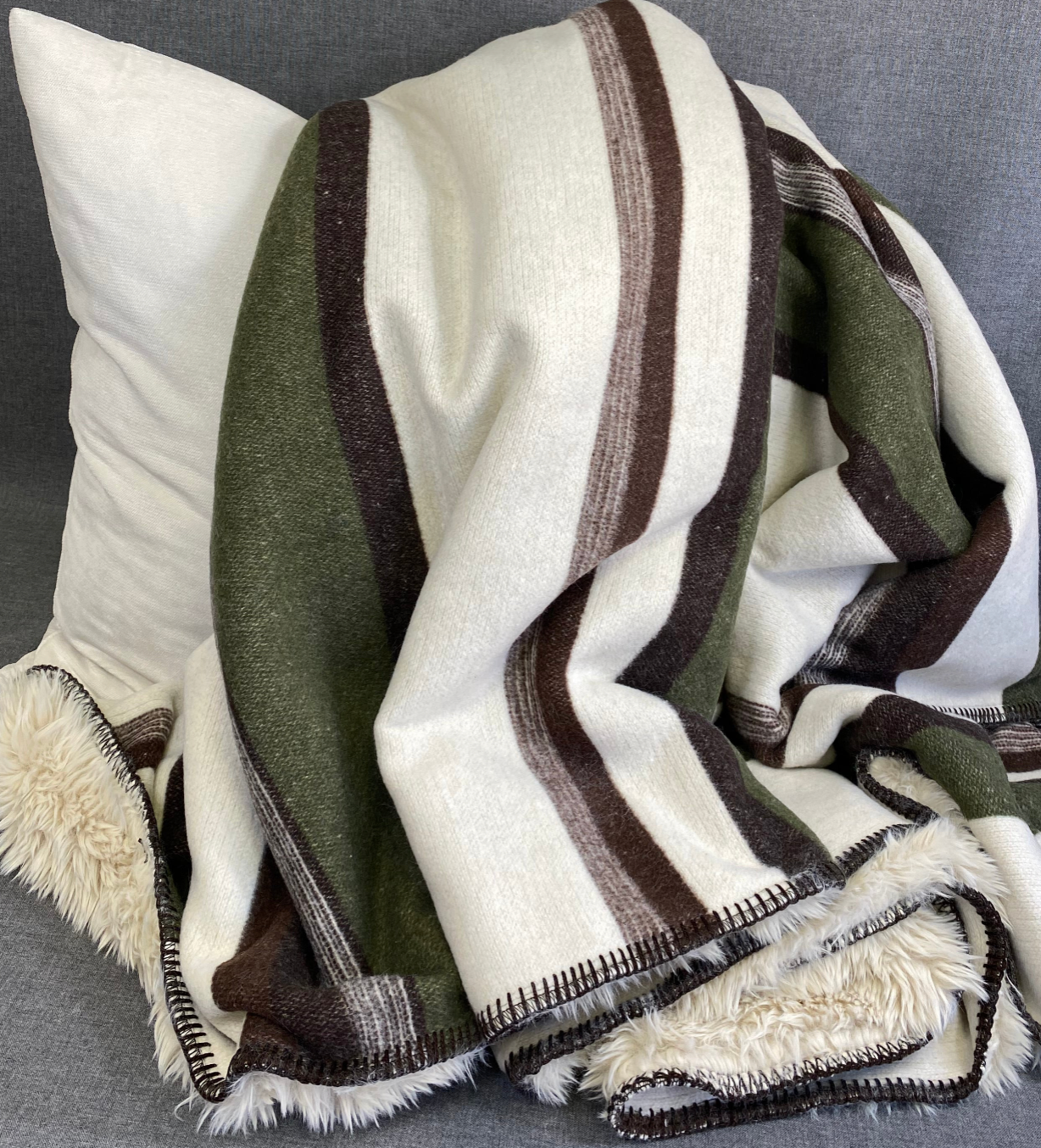 Luxury Throw – 60" × 72" – Premier Sage Valley