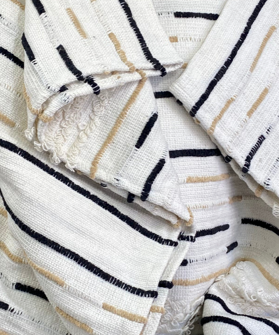 Luxury Throw – 50" × 60" – Corded Ivory