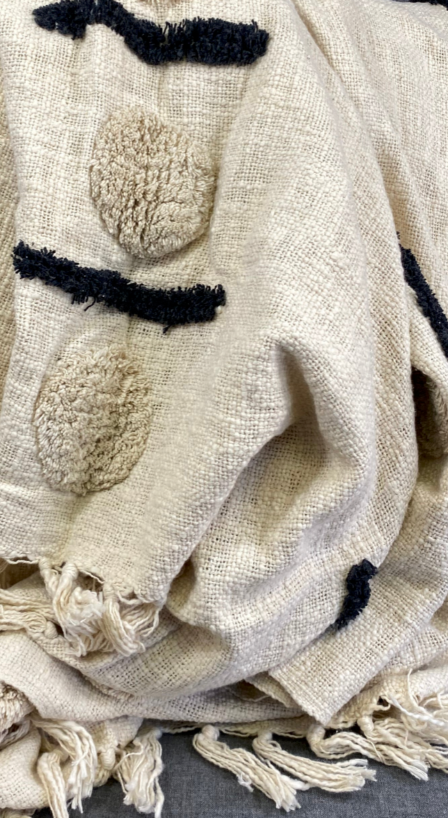 Luxury Throw – 50" × 60" – Dash Dotted Tufted