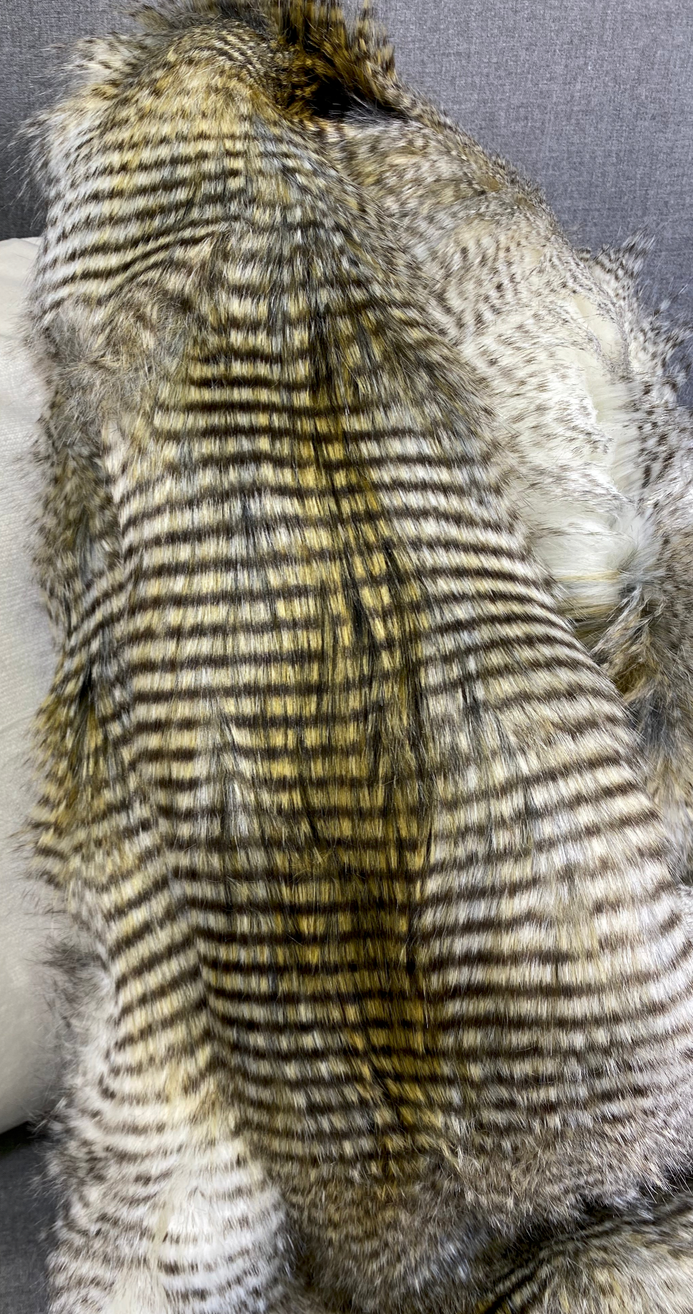 Luxury Throw – 52" × 62" – Alaskan Hawk Fur