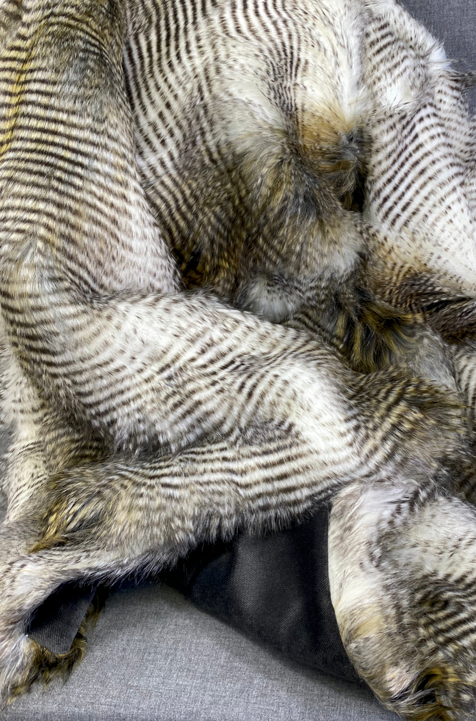 Luxury Throw – 52" × 62" – Alaskan Hawk Fur