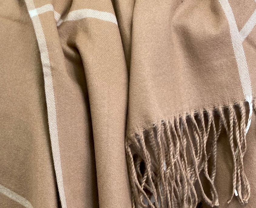Luxury Throw – 50" × 60" – Glasgow Camel