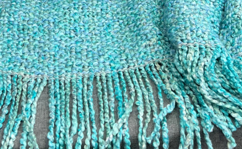 Luxury Throw – 40" × 70" – Campbell Aqua