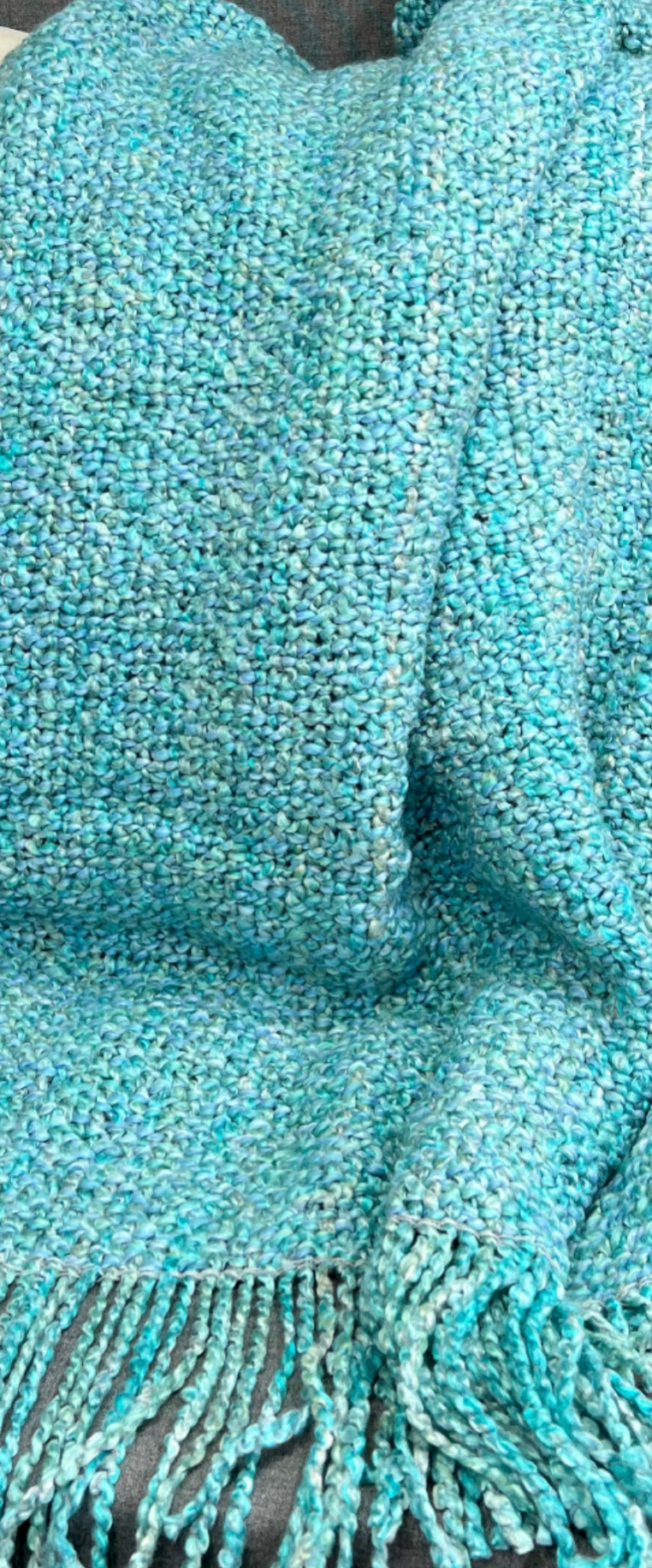 Luxury Throw – 40" × 70" – Campbell Aqua