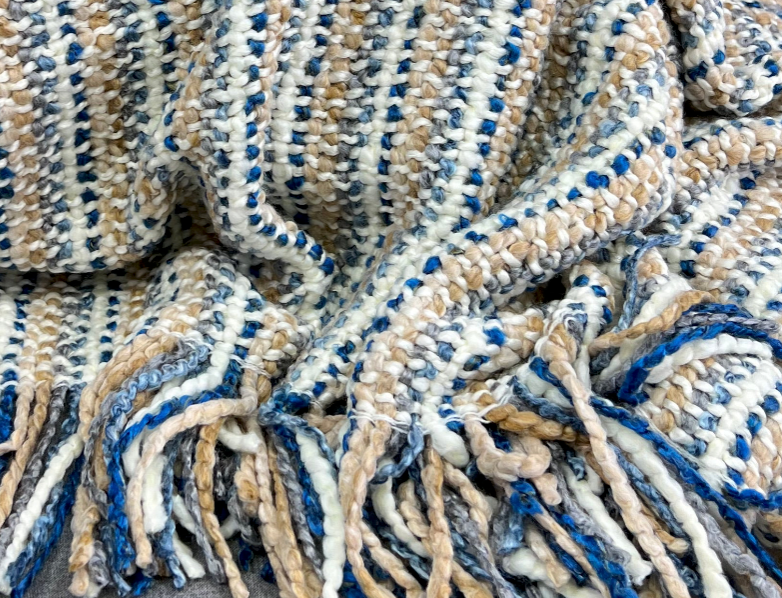 Luxury Knit Throw – 40" × 70" – Stria Driftwood