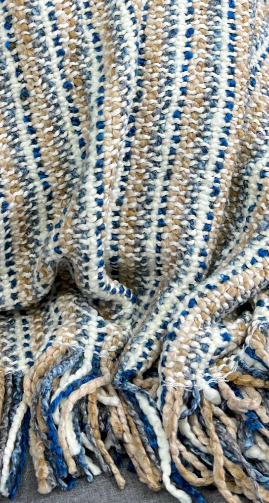 Luxury Knit Throw – 40" × 70" – Stria Driftwood