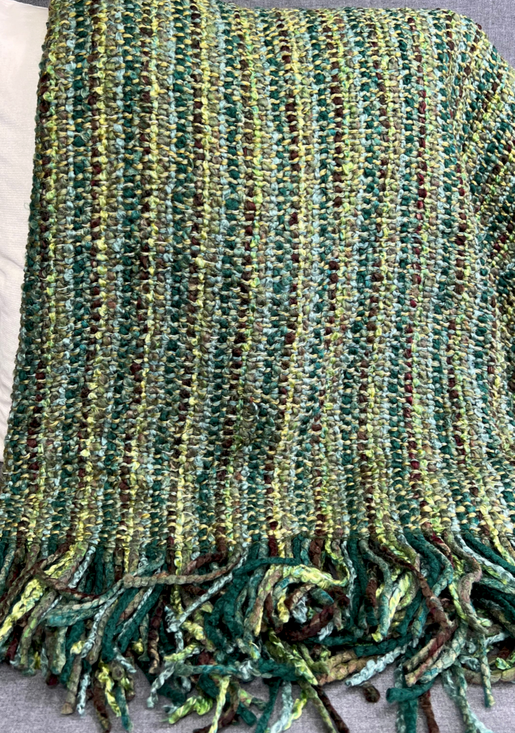 Luxury Knit Throw – 40" × 70" – Stria Verde