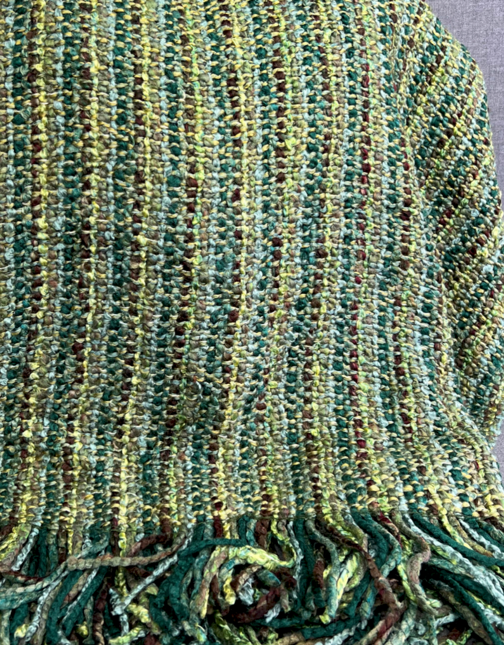 Luxury Knit Throw – 40" × 70" – Stria Verde