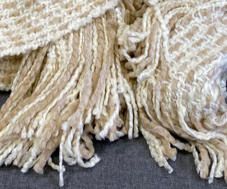 Luxury Knit Throw – 52" × 62" – Oatmeal