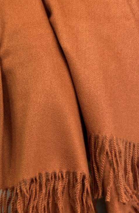 Luxury Throw – 68" × 50" – Cashmere Henna Faux