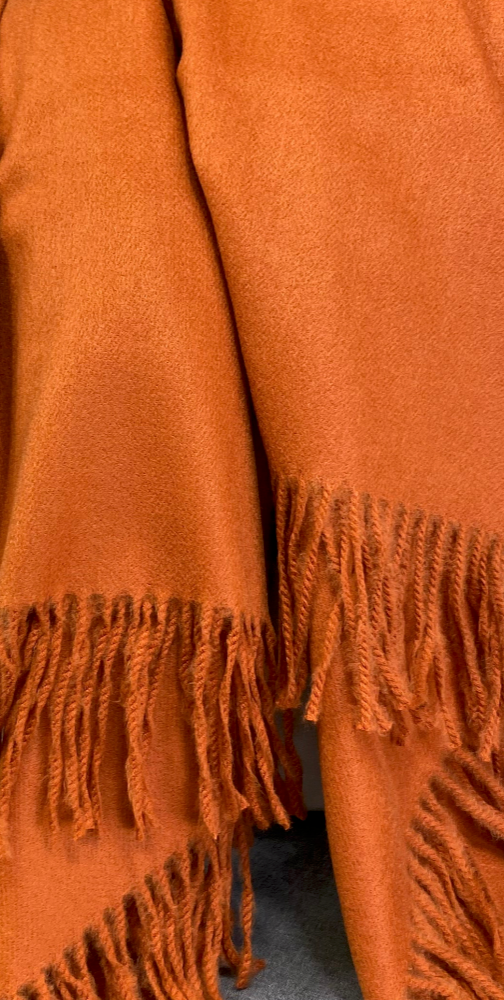 Luxury Throw – 68" × 50" – Cashmere Henna Faux