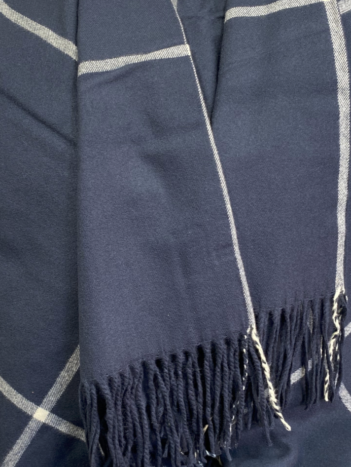 Luxury Throw – 50" × 60" – Glasgow Navy