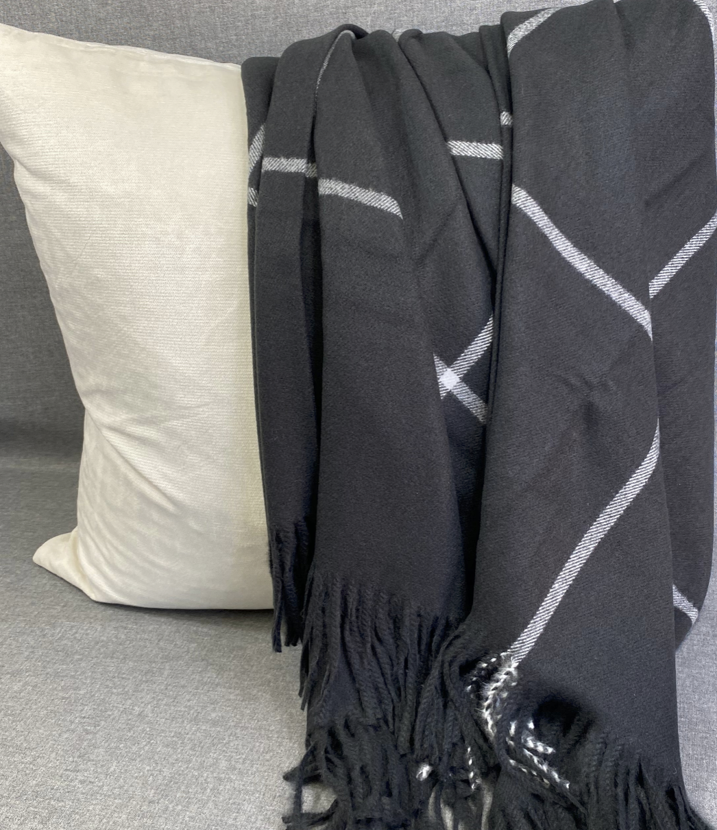 Luxury Throw – 50" × 60" – Glasgow Onyx