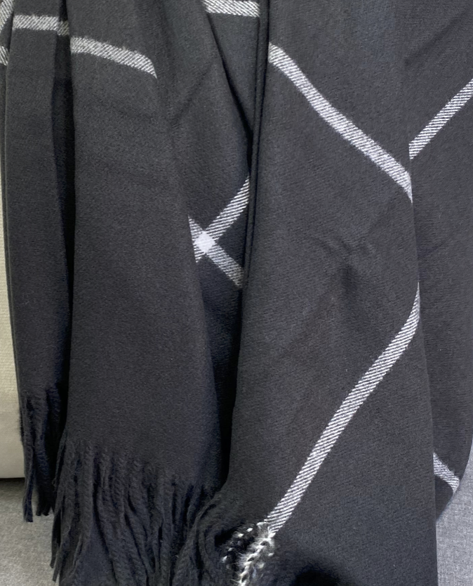 Luxury Throw – 50" × 60" – Glasgow Onyx