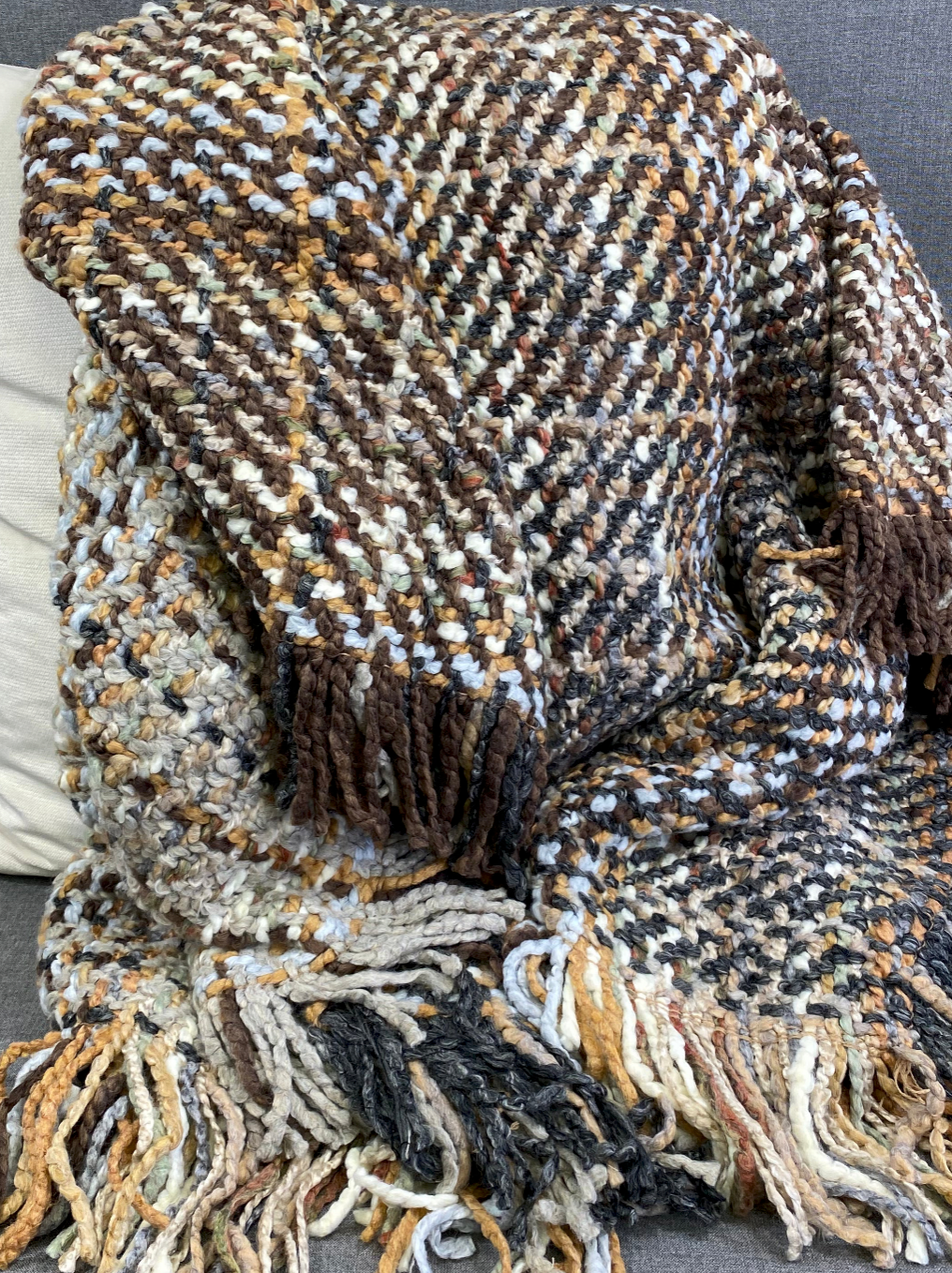 Luxury Throw – 48" × 72" – Ombre Granite