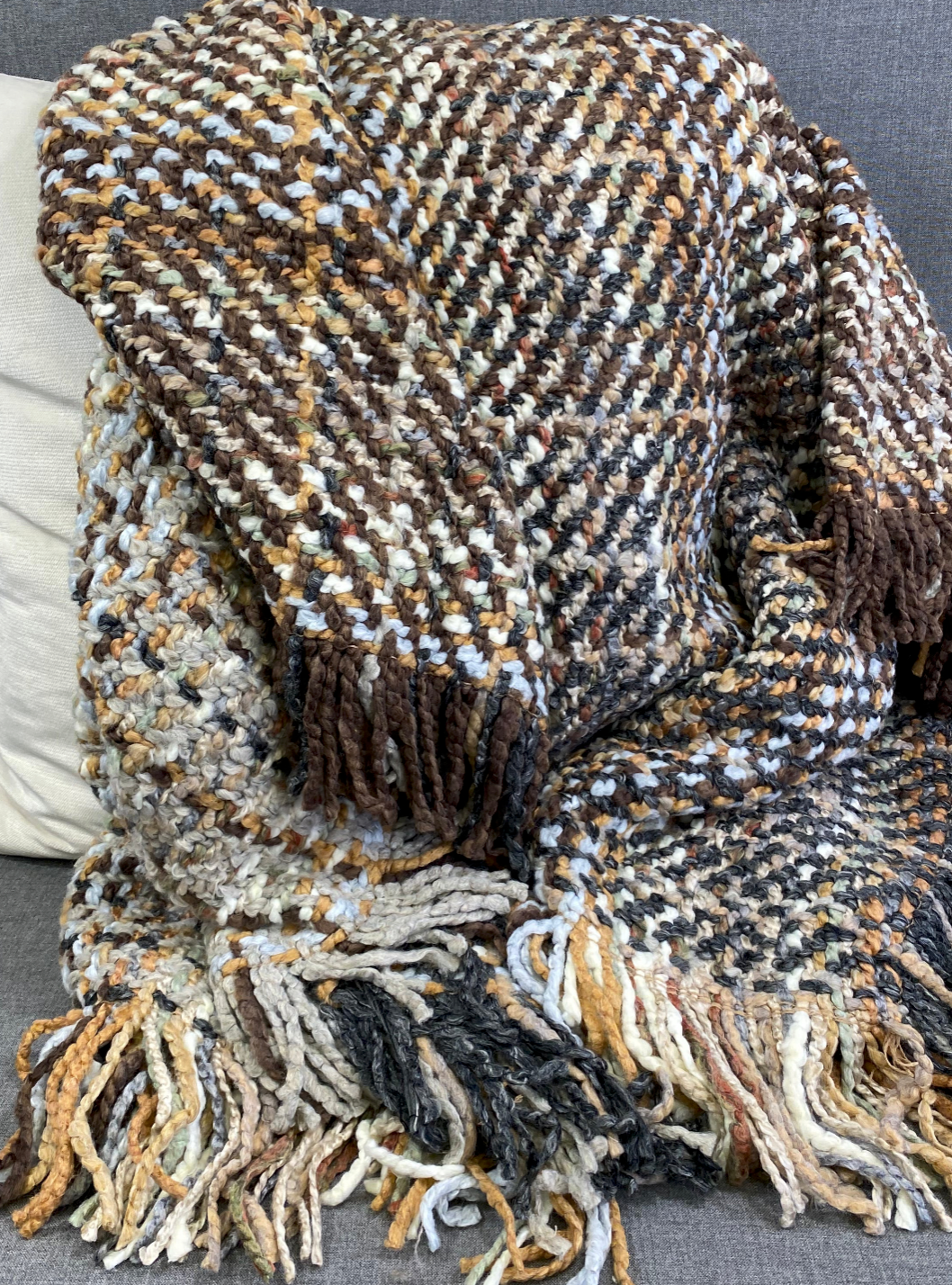 Luxury Throw – 48" × 72" – Ombre Granite