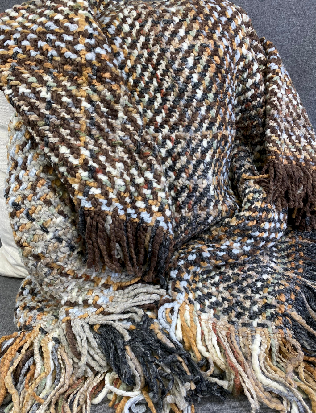 Luxury Throw – 48" × 72" – Ombre Granite