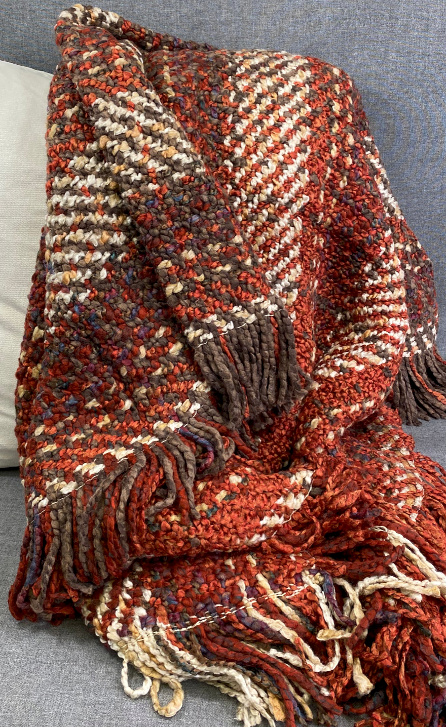Luxury Throw – 48" × 72" – Ombre Russet