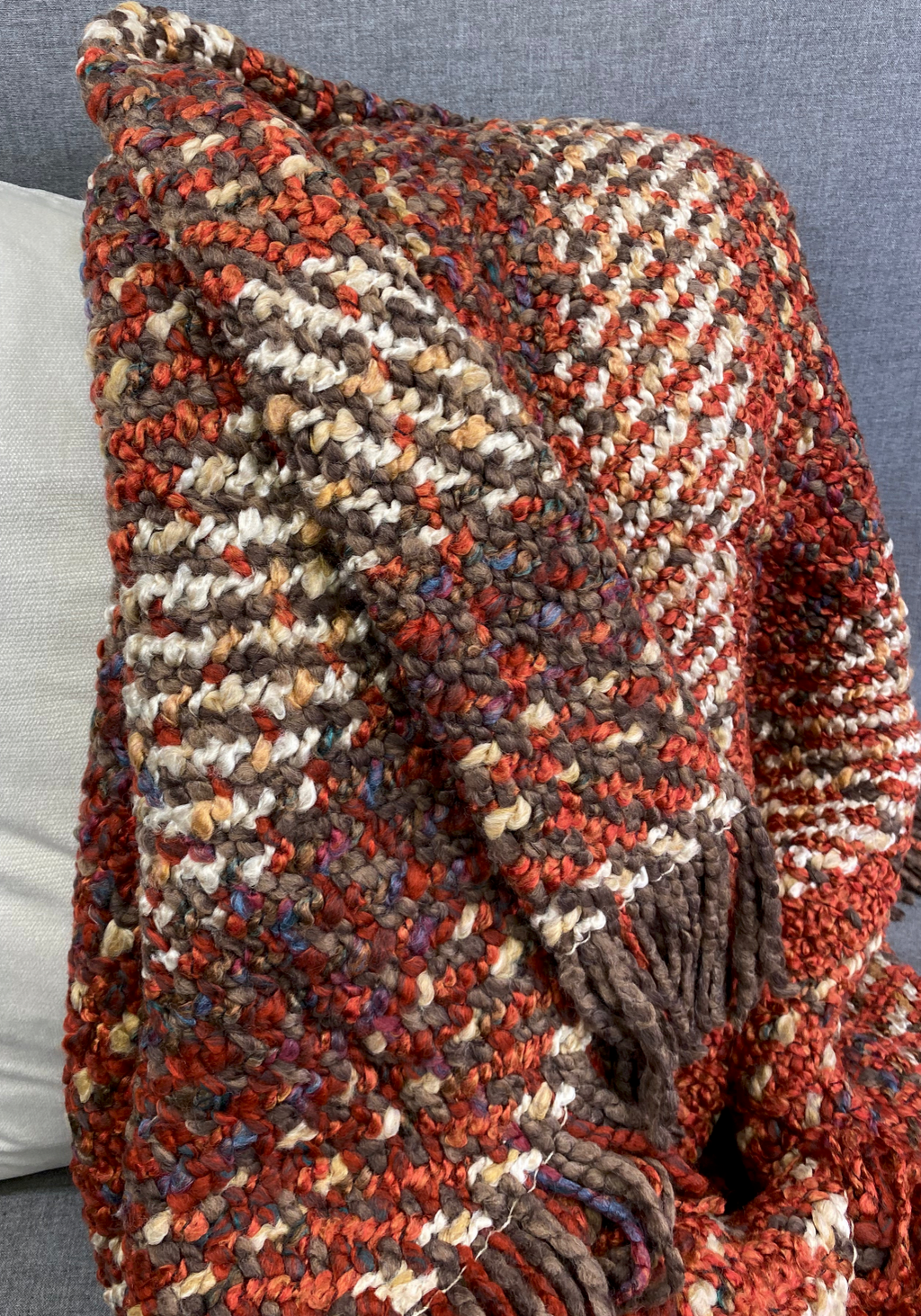 Luxury Throw – 48" × 72" – Ombre Russet