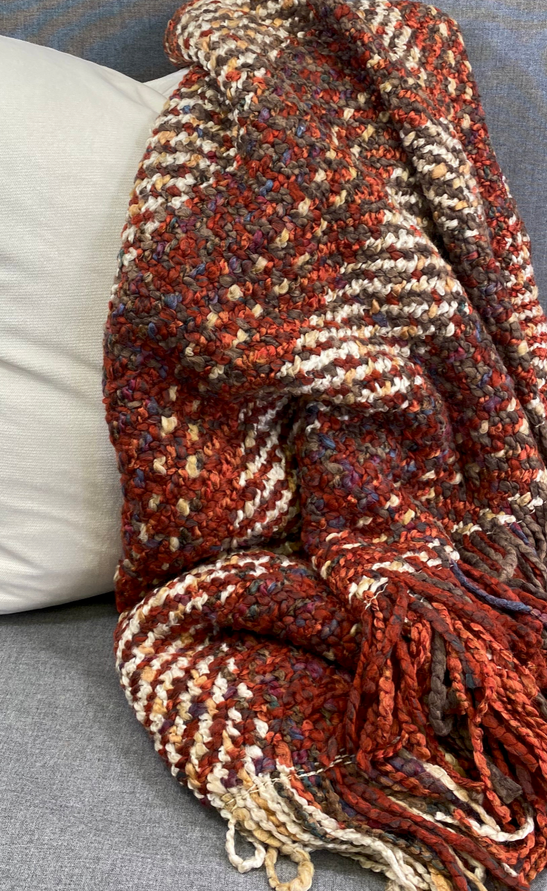 Luxury Throw – 48" × 72" – Ombre Russet