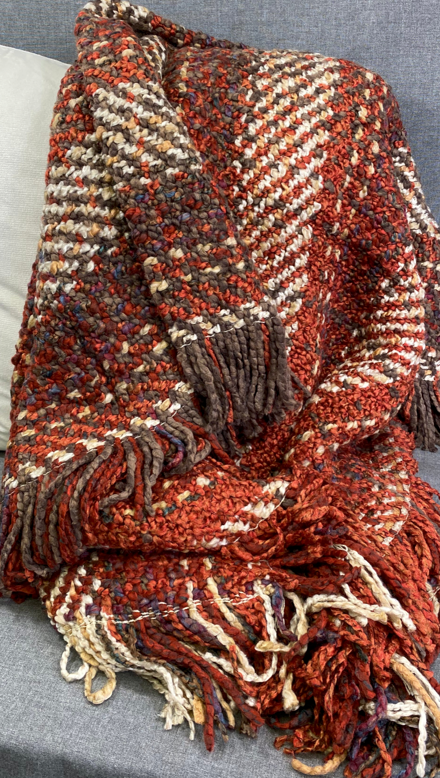 Luxury Throw – 48" × 72" – Ombre Russet