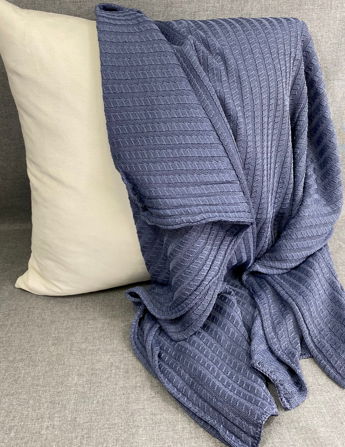 Luxury Knit Throw – 45" × 70" – Westport Denim