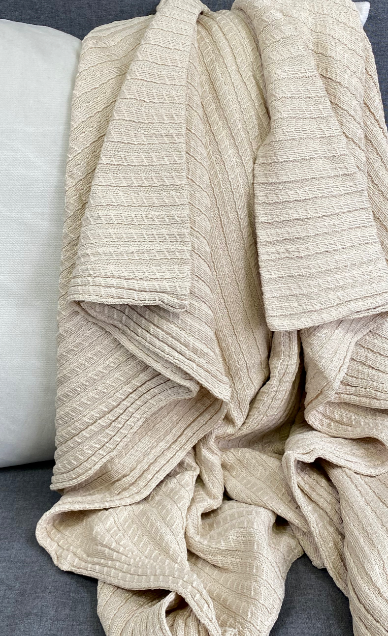 Luxury Knit Throw – 45" × 70" – Westport Linen