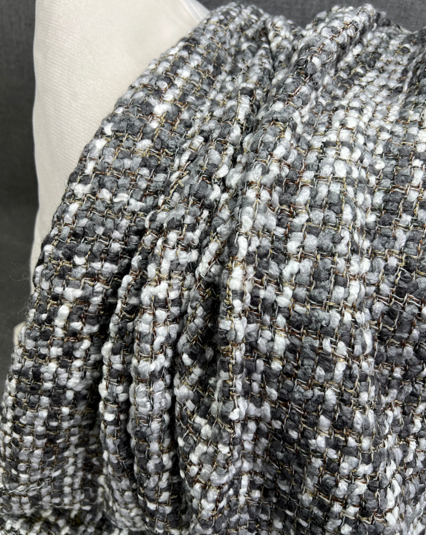 Luxury Knit Throw – 45" × 70" – Hanover Charcoal