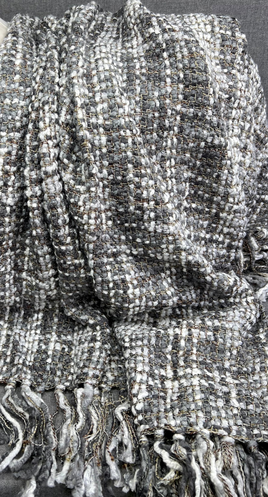 Luxury Knit Throw – 45" × 70" – Hanover Charcoal