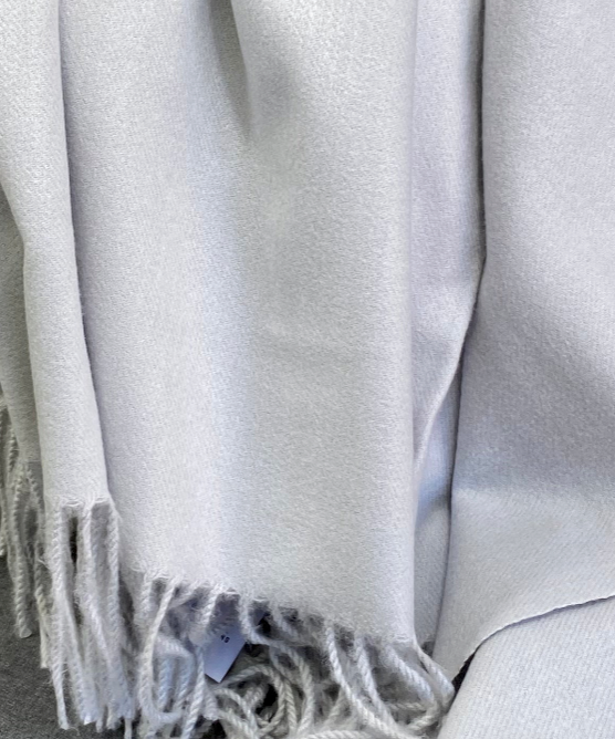 Luxury Throw – 68" × 50" – Cashmere Grey Faux