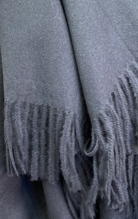 Luxury Throw – 68" × 50" – Cashmere Denim Faux