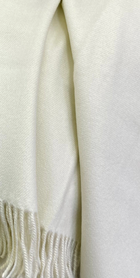 Luxury Throw – 68" × 50" – Cashmere Cream Faux
